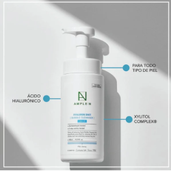 Limpiador Facial Espumoso Amplen Ácido Hialurónico 450ml